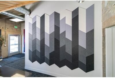 Felt Right Fractal   Sound Dampening Pinnable Tiles