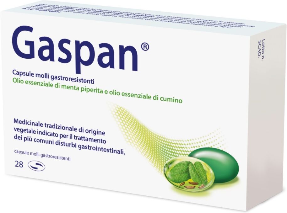 Schwabe Gaspan Trattamento Disturbi Intestinali 28 Capsule Molli