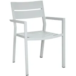 Brafab Gartenstuhl stapelbar Delia Aluminium Light Grey