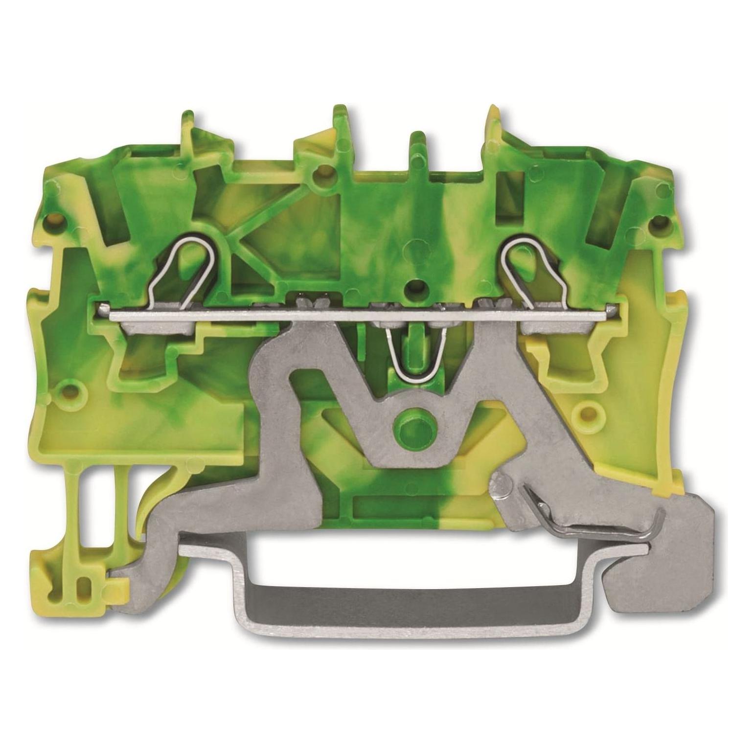 Wago 2x1mm through terminal grn/yel (2000-1207)
