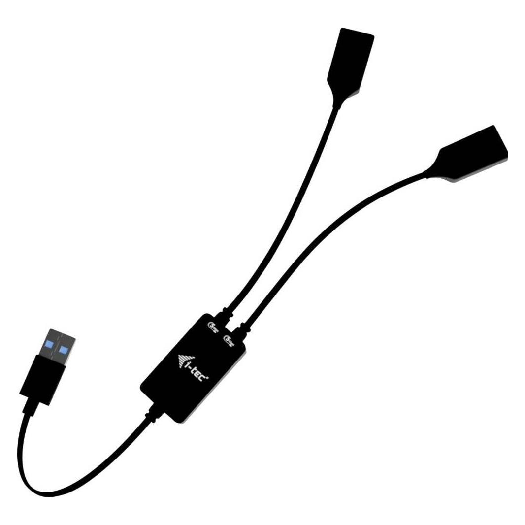 i-tec Cable Hub (USB-A, 2 Ports) (U3CBLHUB2A)