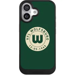 Nivocase Hülle für Apple iPhone 17 Handyhülle NIVOcore Case Schwarz Offizielles Lizenzprodukt VfL Wolfsburg (Apple iPhone 17), Smartphone Hülle, Schwarz
