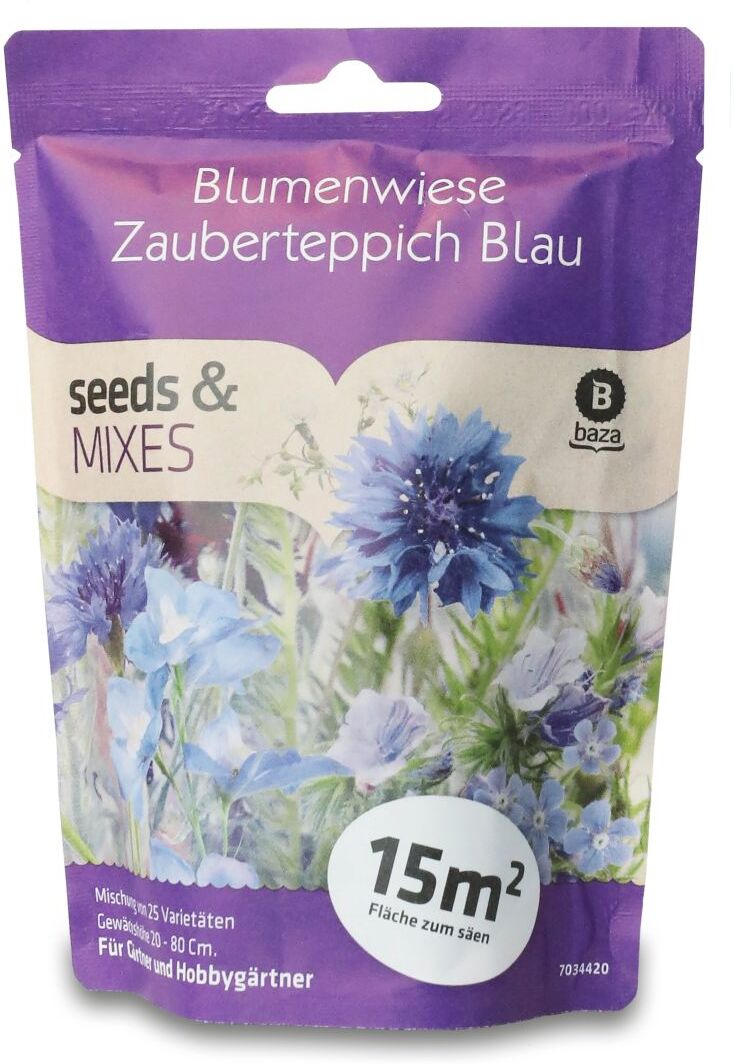 Baza Seeds Blumenwiese Zauberteppich blau