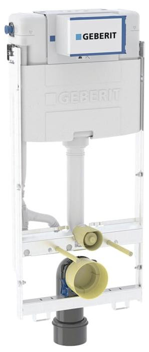 Geberit GIS inbouwreservoir voor wandtoilet met Omega reservoir, Hoogte: 114 cm, Diepte: 12 cm