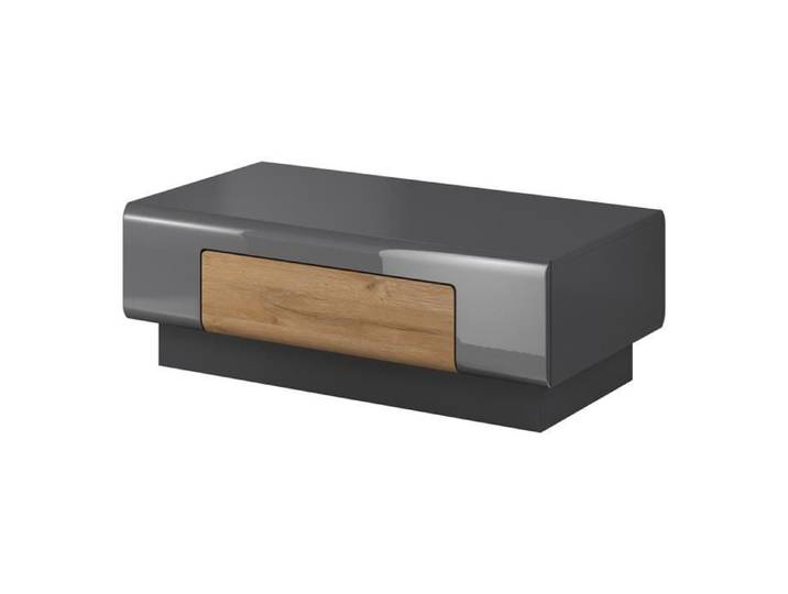 Table basse collection OHIO. Meuble type CONTEMPORAIN coloris gris et chêne. L110 x H39 x P60 Gris