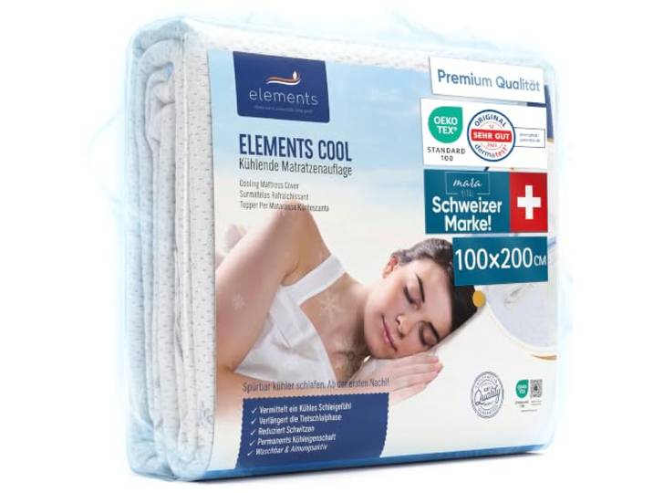 Mara Vital Kühlende Matratzenschoner 100x200cm Endlich kühl schlafen Dank PCM Kühlfasern Matratzenauflage gegen Schwitzen mit 3–5 °C Kühleffekt Matratzenschutz für den Sommer Oeko-TEX