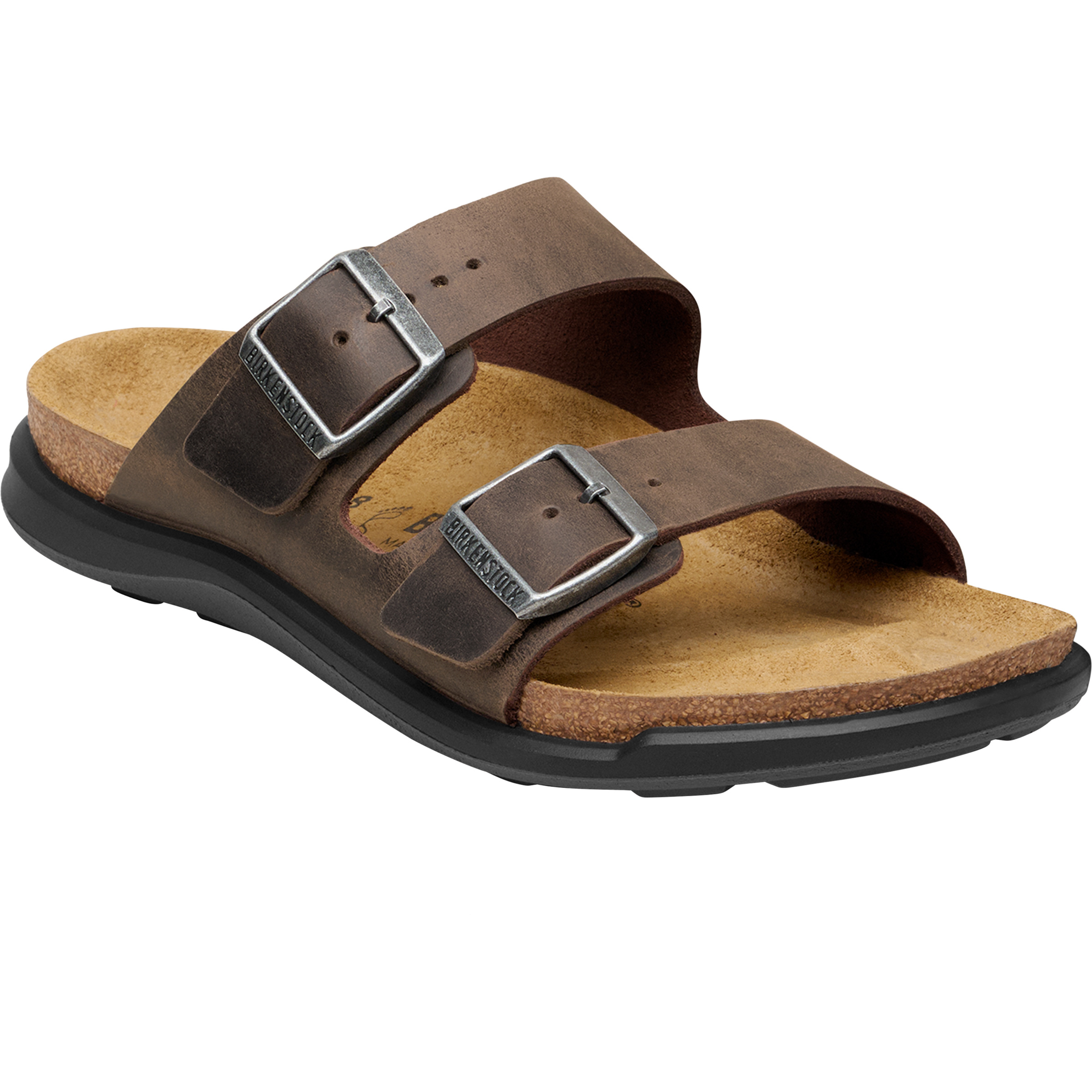 Birkenstock Arizona Crosstown Oiled Leather Regular Sandale Damen Sandalen braun Größe 36 Lifestyle