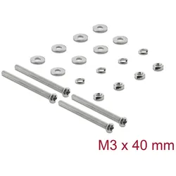 Delock Lüfterschrauben Set M3 x 40 mm 20-teilig