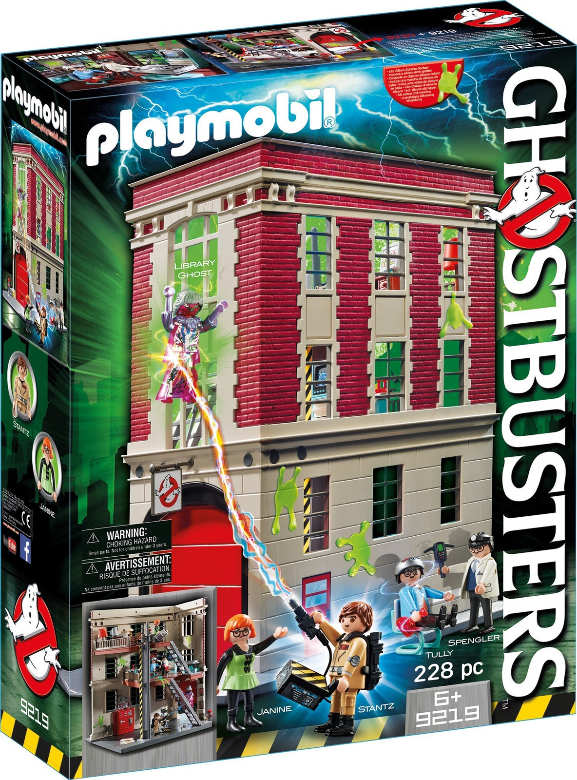 Playmobil Ghostbusters Brandweerkazerne 9219 Constructiespeelgoed
