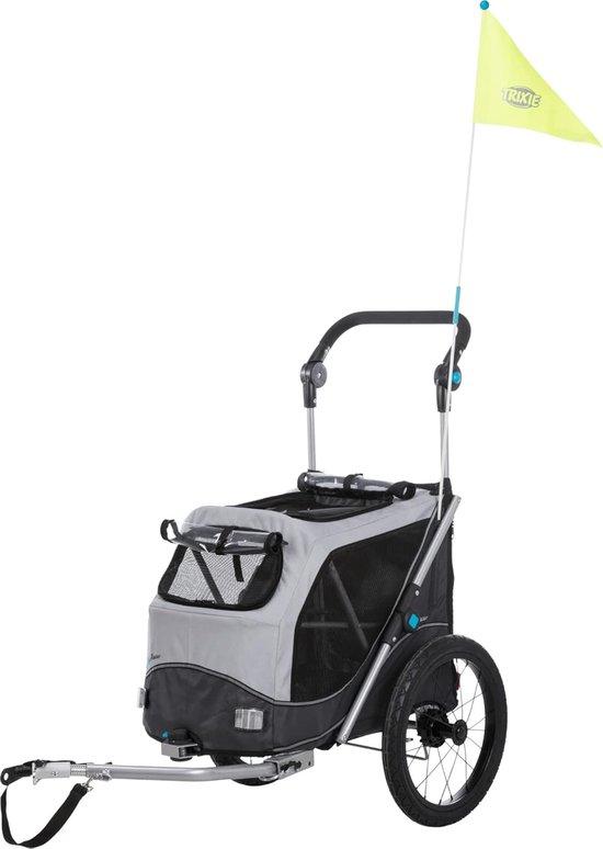 Fahrradanhänger für Hunde - Hundeanhänger - Sichere Transportmöglichkeit für Haustiere - Schnell zusammenklappbar - 58 x 93 x 74 cm