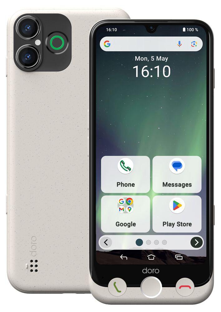 Doro Aurora A30 Smartphone 6GB/128GB Dual-SIM Doro Easy Interface Weiß