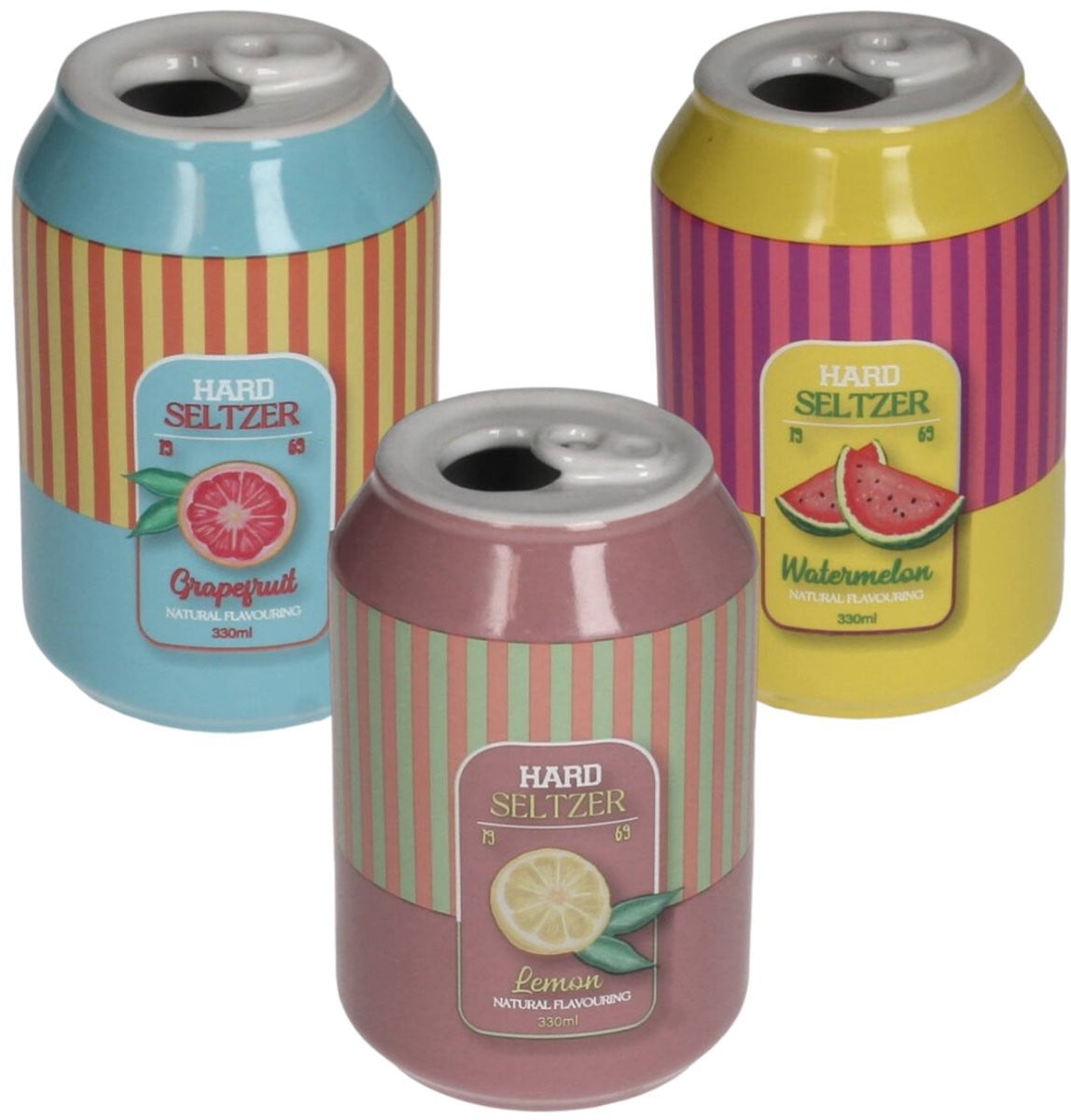 Kersten Seltzer blikje vaasje set van 3