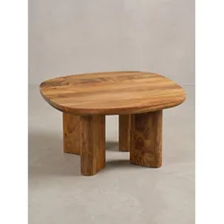 Couchtisch Mango Massivholz 60x60x32 cm - NOVELDA   Kadima Design