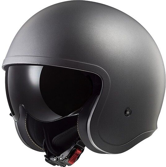 Casco Moto Jet LS2 OF599 SPITFIRE Titanio Opaco taglia XS
