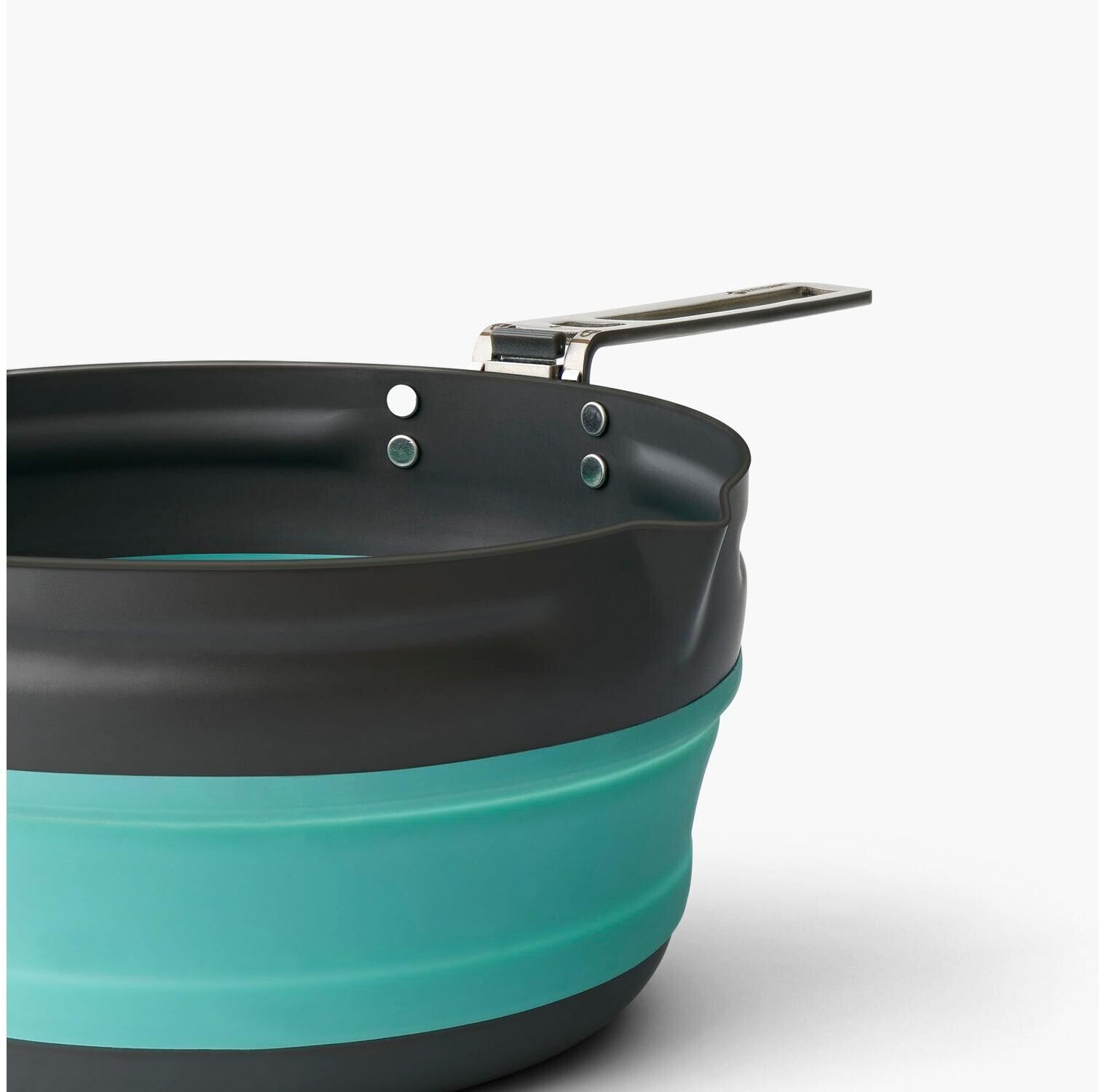 Kochbesteck-Set SEA TO SUMMIT "Ultralight Collapsible Pouring Pot 2,2 l", blau (schwarz, türkis), Kochbesteck-Sets, Aluminium, Silikon, Kochbesteck-Set schwarz, türkis Einheitsgröße