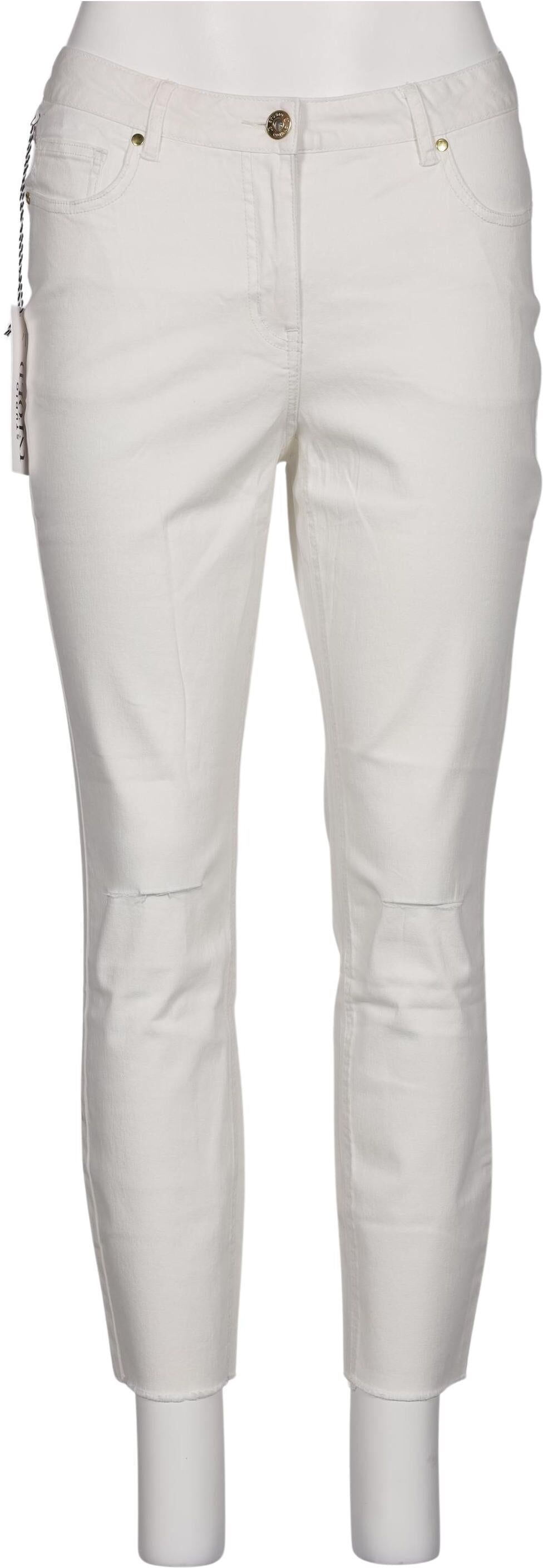Studio Untold Damen Jeans, Weiß, Gr. EU 44, Elasthan / Baumwolle - Second Hand