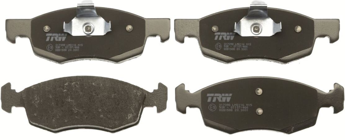 Bremsbelagsatz TRW GDB1588, Vorne