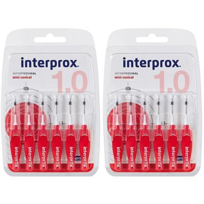 INTERPROx REG Minicon ROT x2 2x6 St Zahnbürste