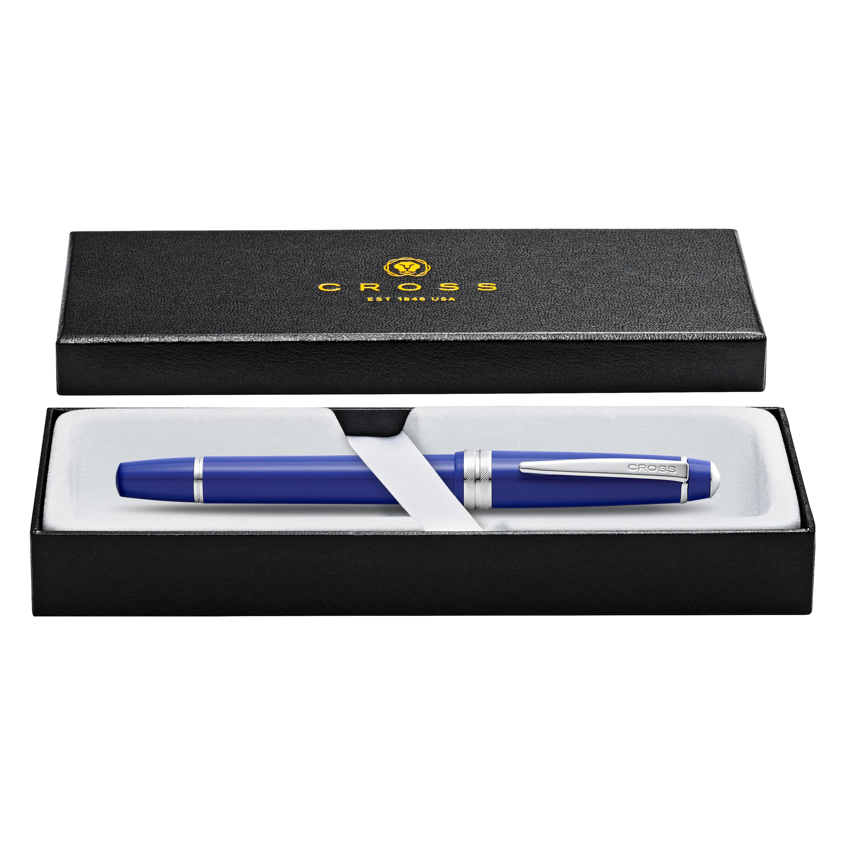 Cross Füllfederhalter Bailey Light Blau-Lack F-Feder Geschenkbox (1x) (AT0746-4FS)