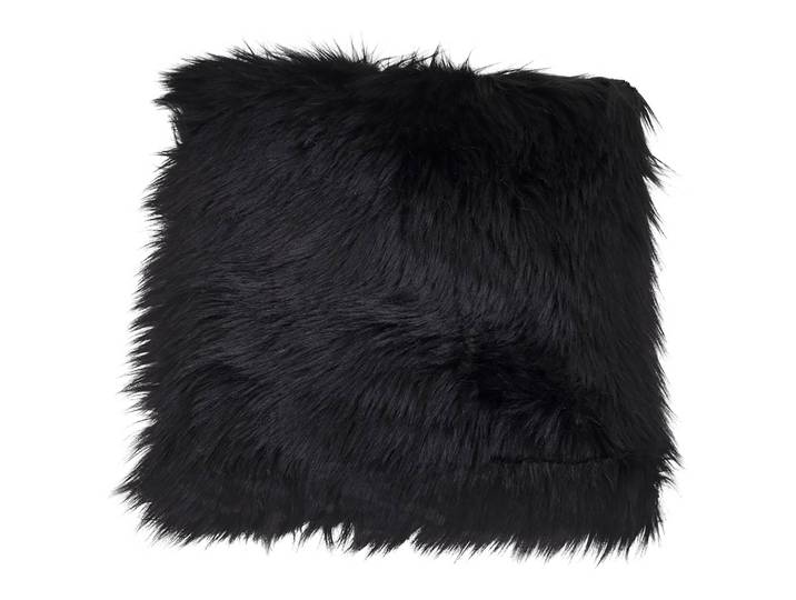 Galette de chaise Lambskin Artificial II Noir/Noir 40 x 40cm Tissu