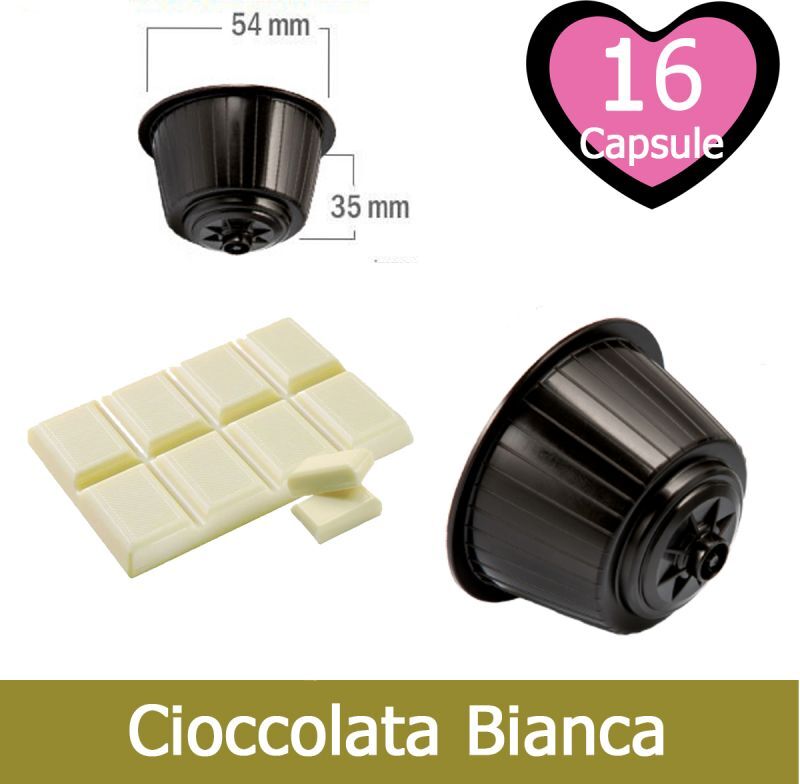 Caffè Kickkick 16 Cioccolata Bianca Nescafè Dolce Gusto Capsule Compatibili