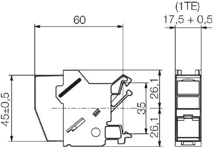 Weidmüller Tragschienen-Outlet IE-XM-RJ45/RJ45 (8879050000)