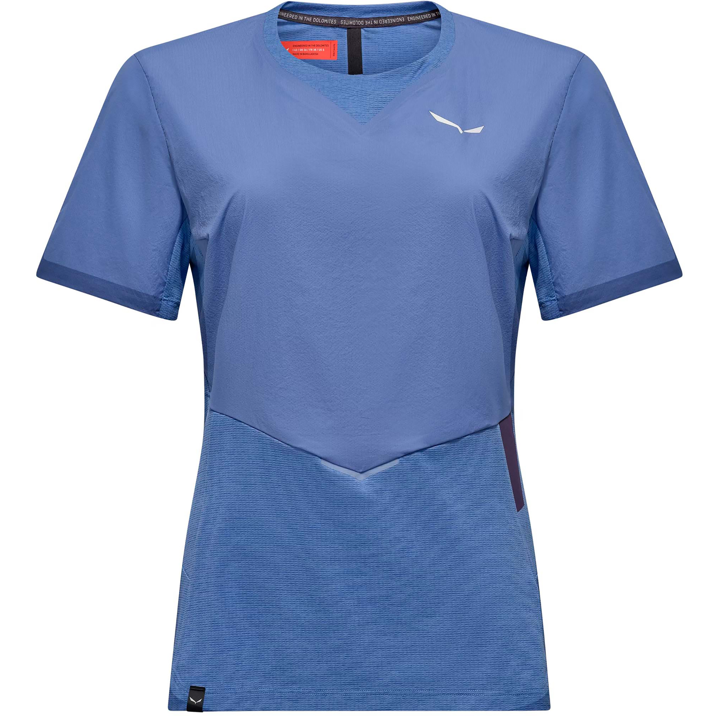 Salewa Pedroc Dry Wind Damen T-Shirts blau Größe L Trekking Elastisch