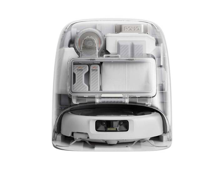 DJI ROMO P Roboterstaubsauger Transparent