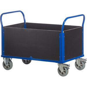 Rollcart Transportwagen Vierwandwagen, 02-1378, 1200 x 770 mm, mit Feststellbremse, Tragkraft 1200 kg