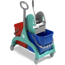 TTS Doppelfahreimer NICK 2×25 L grün mit seitlichem Griff