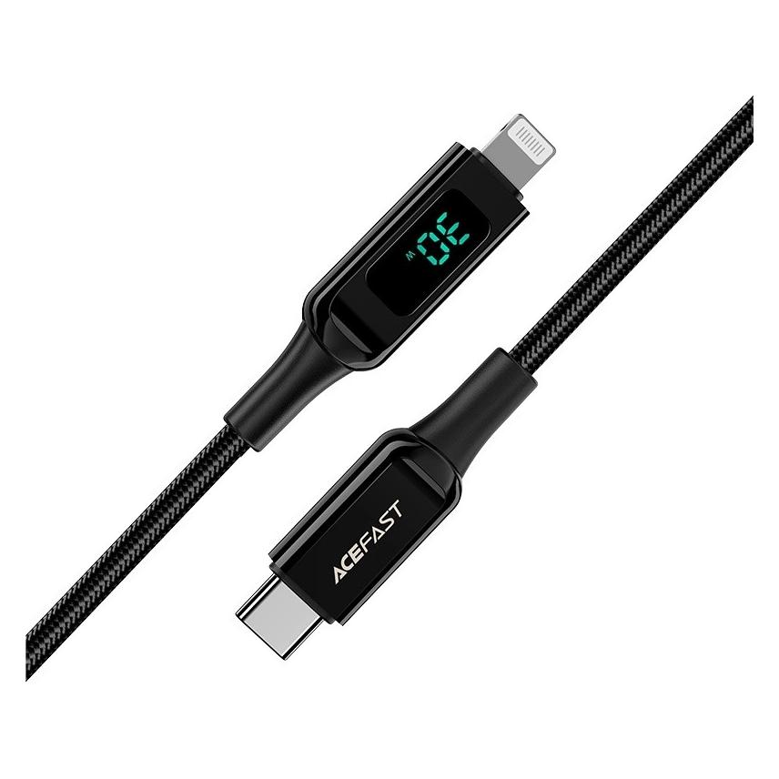 Acefast C6-01 (1.20 m, USB 2.0, 30 W) (C6-01-C-L black)