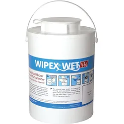 Wipex, Papierhandtuchspender, WET Feuchttuch- spender, weiss Kunststoff
