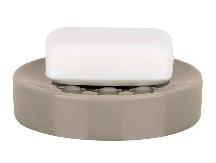 Spirella Seifenschale Tube Taupe 2.6 × 11 × 11 cm
