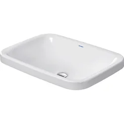 Duravit Einbauwaschtisch DuraStyle 60cm Einbau von oben, ohne Überlauf ohne Hahnlochbank, 0372600000, Farbe: Weiß