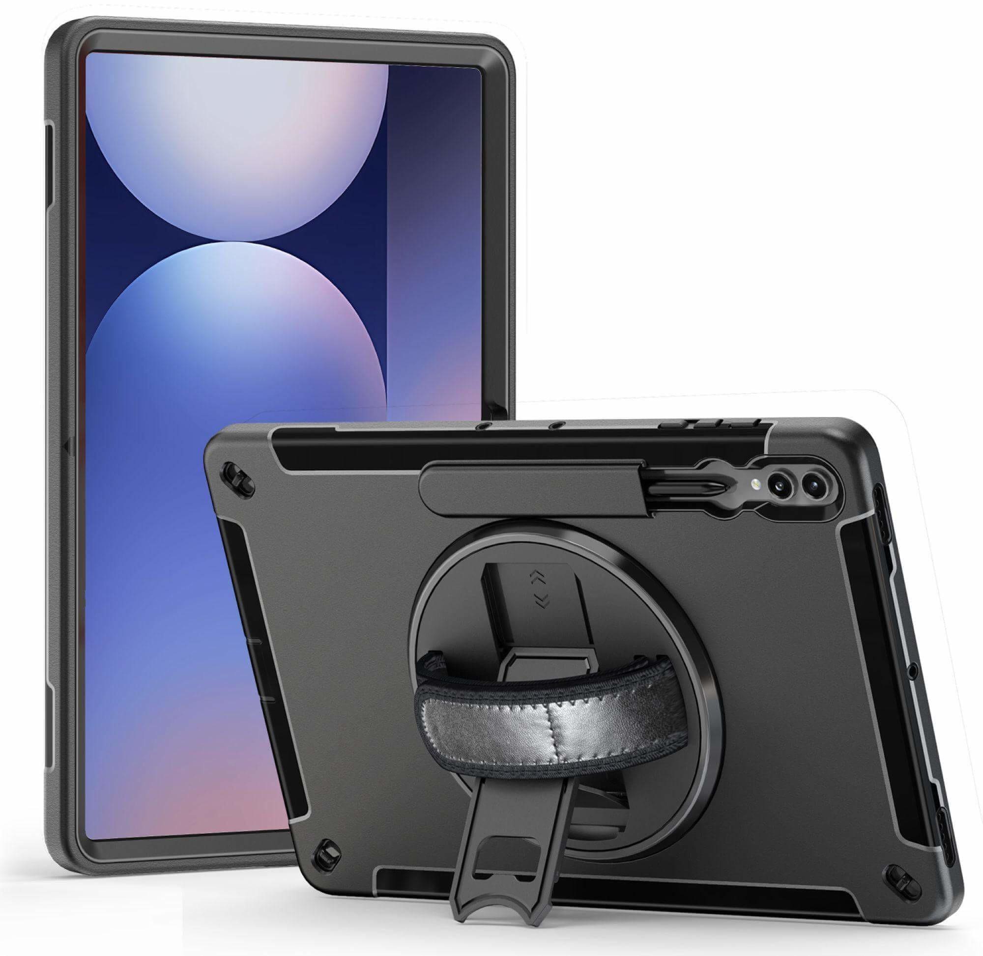 JT Berlin Rugged Kickstand & Handstrap Case Samsung Galaxy Tab S10 Ultra/S9 Ultra schwarz 30013