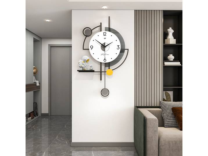 Horloge de cerf créative minimaliste, salon, haut de gamme