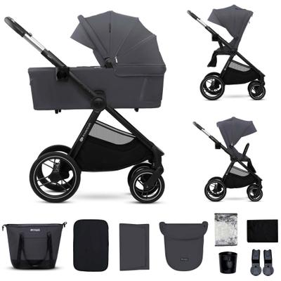 Kombi-Kinderwagen KINDERKRAFT "NEA 2 2in1", Kinder, grau (deep grau), Kinderwagen