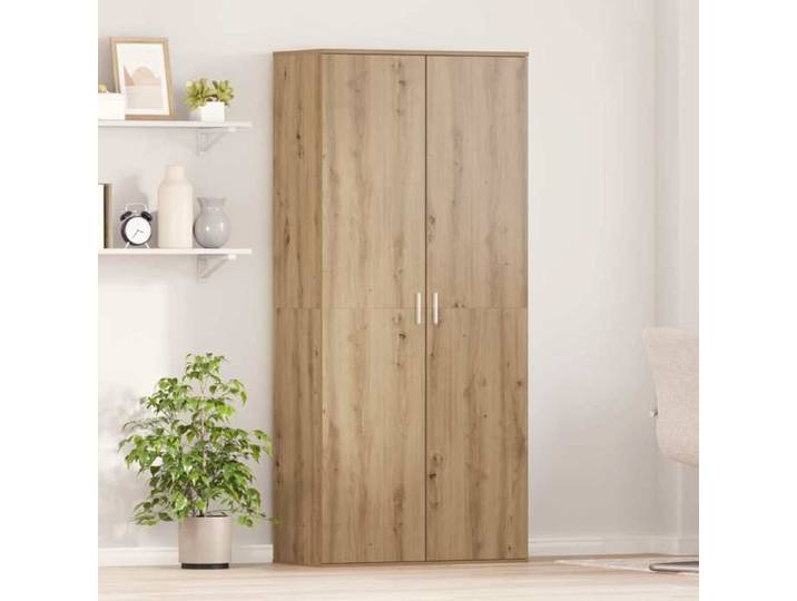 Moderne Haut Armoire - 80x39x178 cm - Bois d'ingénierie - Chêne artisanal - Meuble d Entrée Couloir @FR 9767