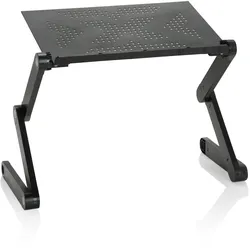 Sitz-Steh Schreibtischaufsatz VM-SA II klappbar Alu schwarz hjh OFFICE