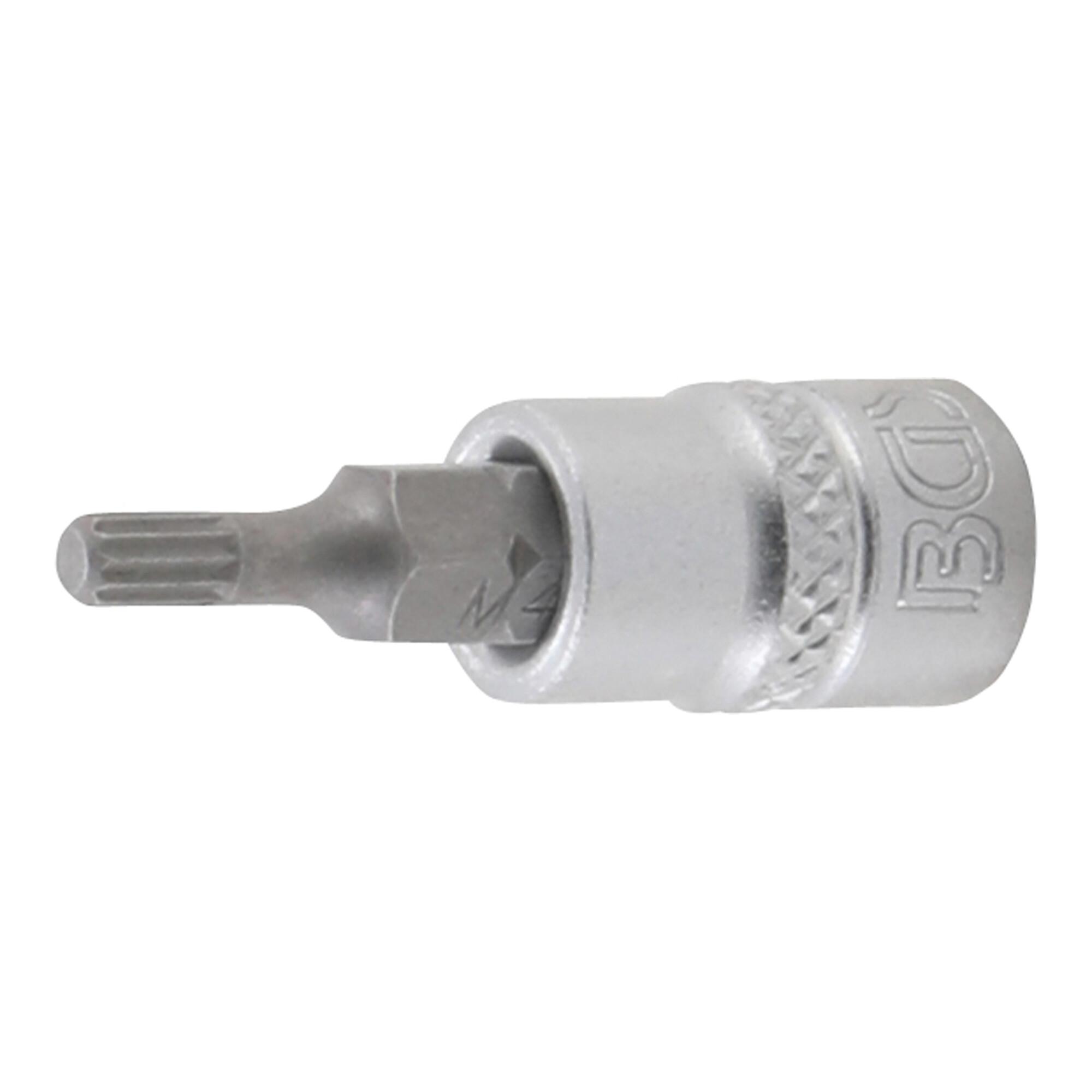 BGS Bit-Einsatz 5105-M4, Antrieb Innenvierkant 6,3 mm (1/4"), Innenvielzahn (für XZN) M4 ; BGS technic)