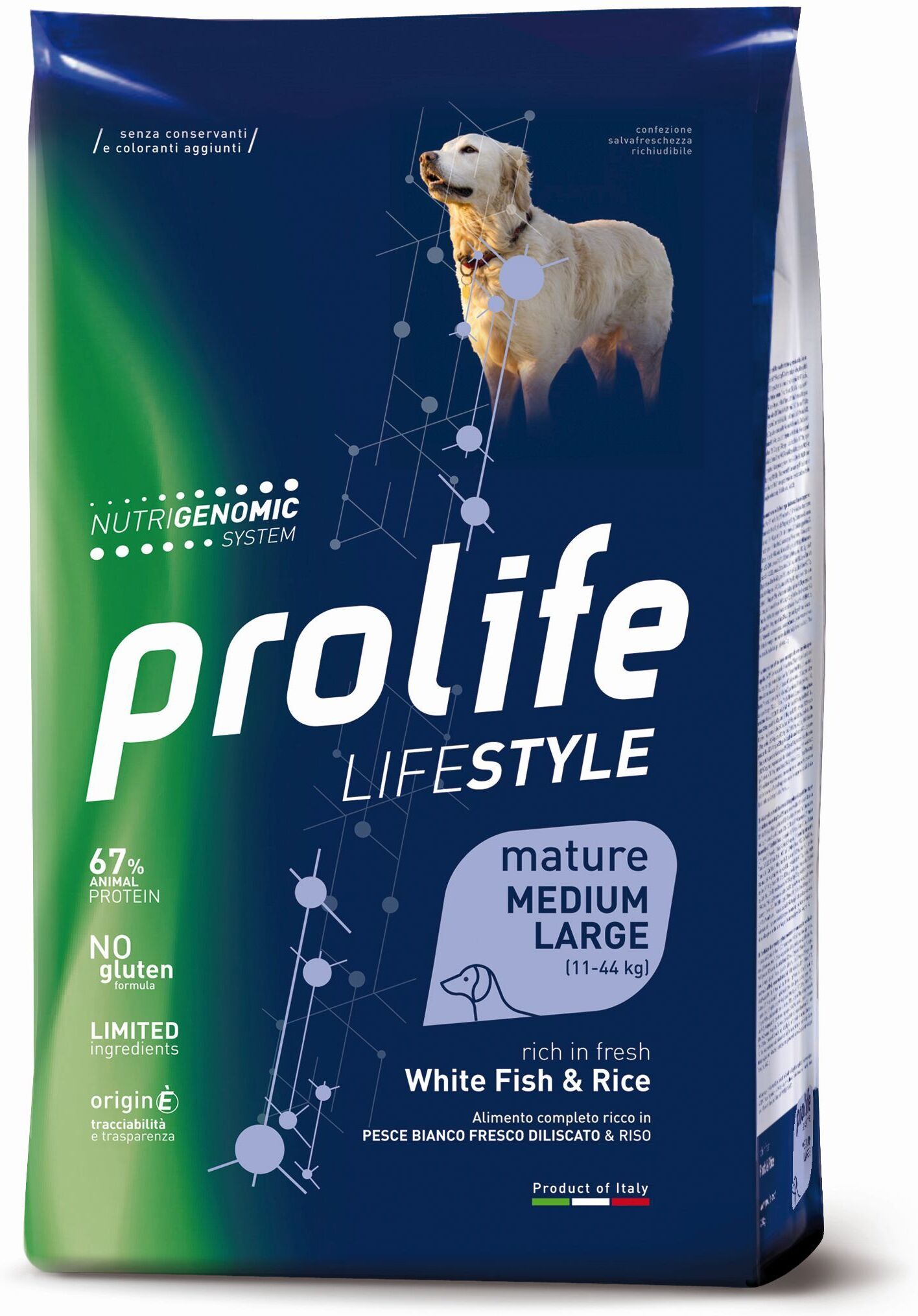 Zoodiaco Prolife Dog Life Mat Fish 12kg