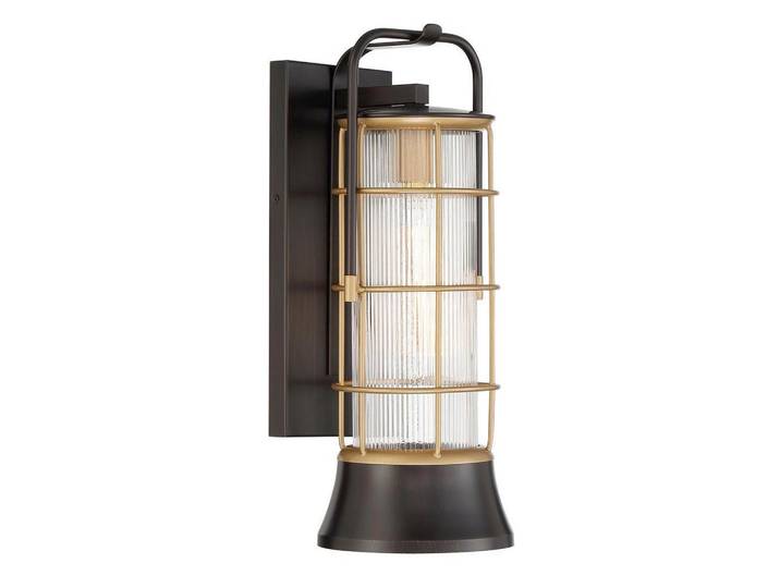 Elstead Lighting Aussenwandleuchte, Mehrfarbig, Metall, Glas, 15.3x41.1 cm, Lampen & Leuchten, Aussenbeleuchtung, Aussenleuchten