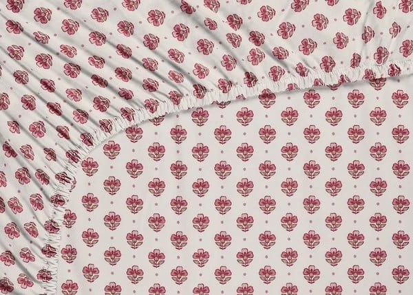 Pip Studio Jaipur Flower Hoeslaken Licht roze voor volwassenen