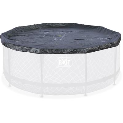 Pool-Abdeckplane EXIT "mit Gummizug für festen Halt", schwarz, für Pool: ø 488cm, Polyvinylchlorid (PVC), Planen, aus extradickem PVC