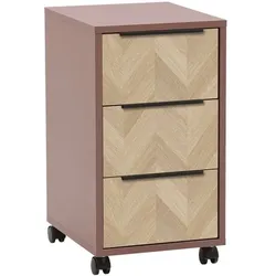 Möbelpartner Rollcontainer »Piazza« lila, 32.6x59.7x39.1 cm