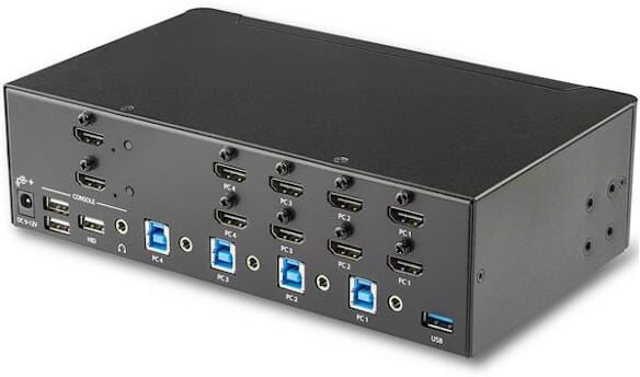 Startech StarTech.com 4-Port Dual Monitor HDMI KVM Switch with