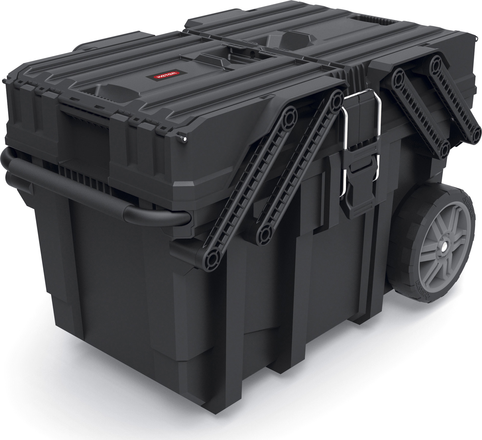 Keter 15G Construction Site Tool Box voor DIY, Zwart, B/D/H: 64,6 x 37,3 x 41 cm