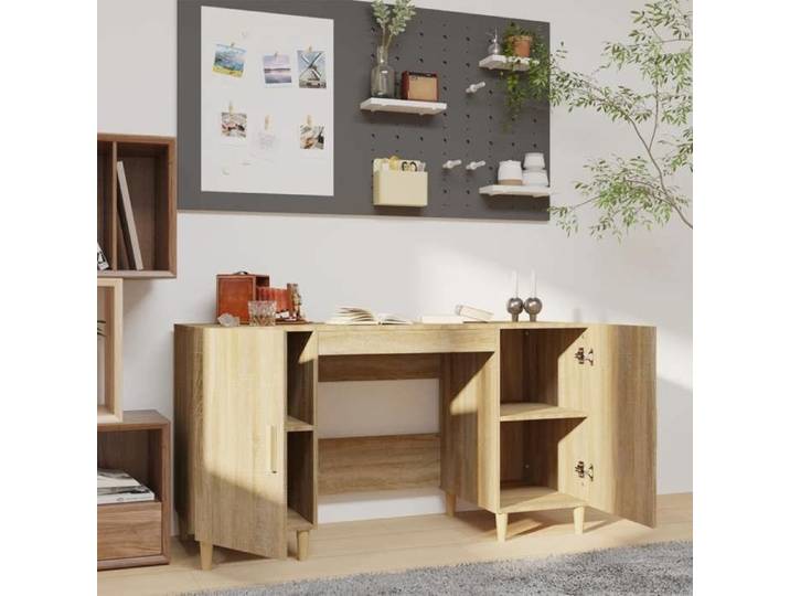 Bureau droit - GKK - Bureau informatique - Chêne sonoma 140x50x75 cm - Bois d'ingénierie @516@