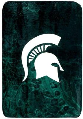 College Covers Michigan State Spartans Sublimated Soft Throw Blanket