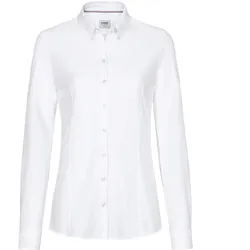 Bluse "NATURAL STRETCH" 129 langarm - XXS - Weiß